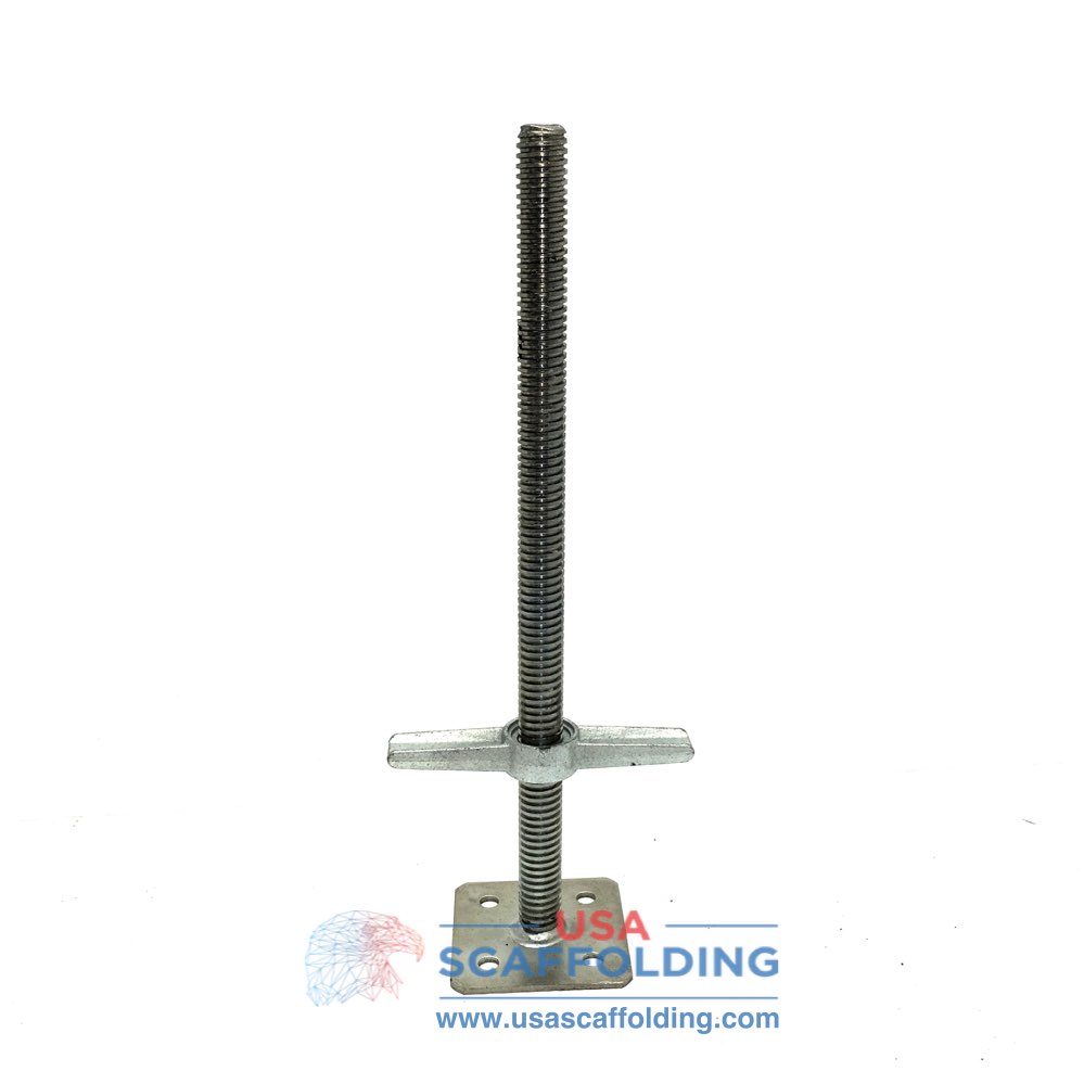 Leveling Jack (Screw Jack) with Swivel Base Plate USA Scaffolding