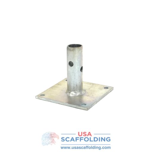 Base Plate with 1-3/8" Stem for Bil Jax Style Scaffolding