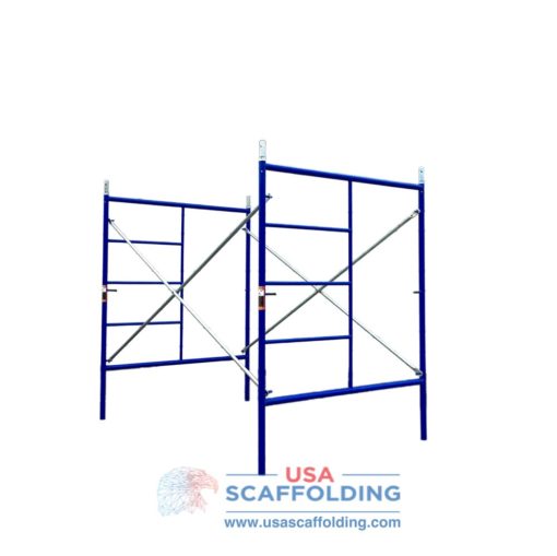 Set of Double Ladder Scaffolding frames - 5'X6'4" blue safeway style