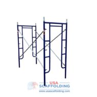 Blue Safeway style set of walk through scaffolding frames (3'X6'4")