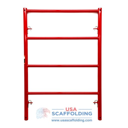 Red shoring frame 4' wide by 6' tall with candy cane lock system