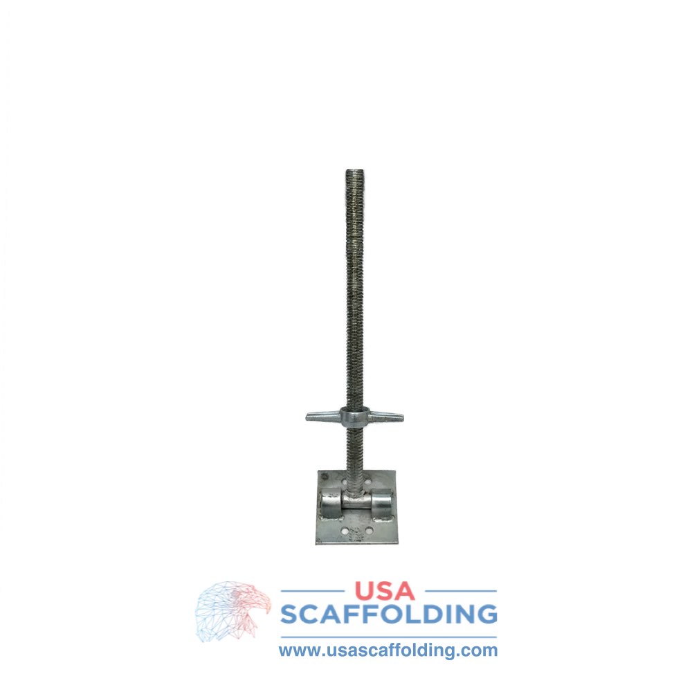 Leveling Jack (Screw Jack) with Swivel Base Plate USA Scaffolding