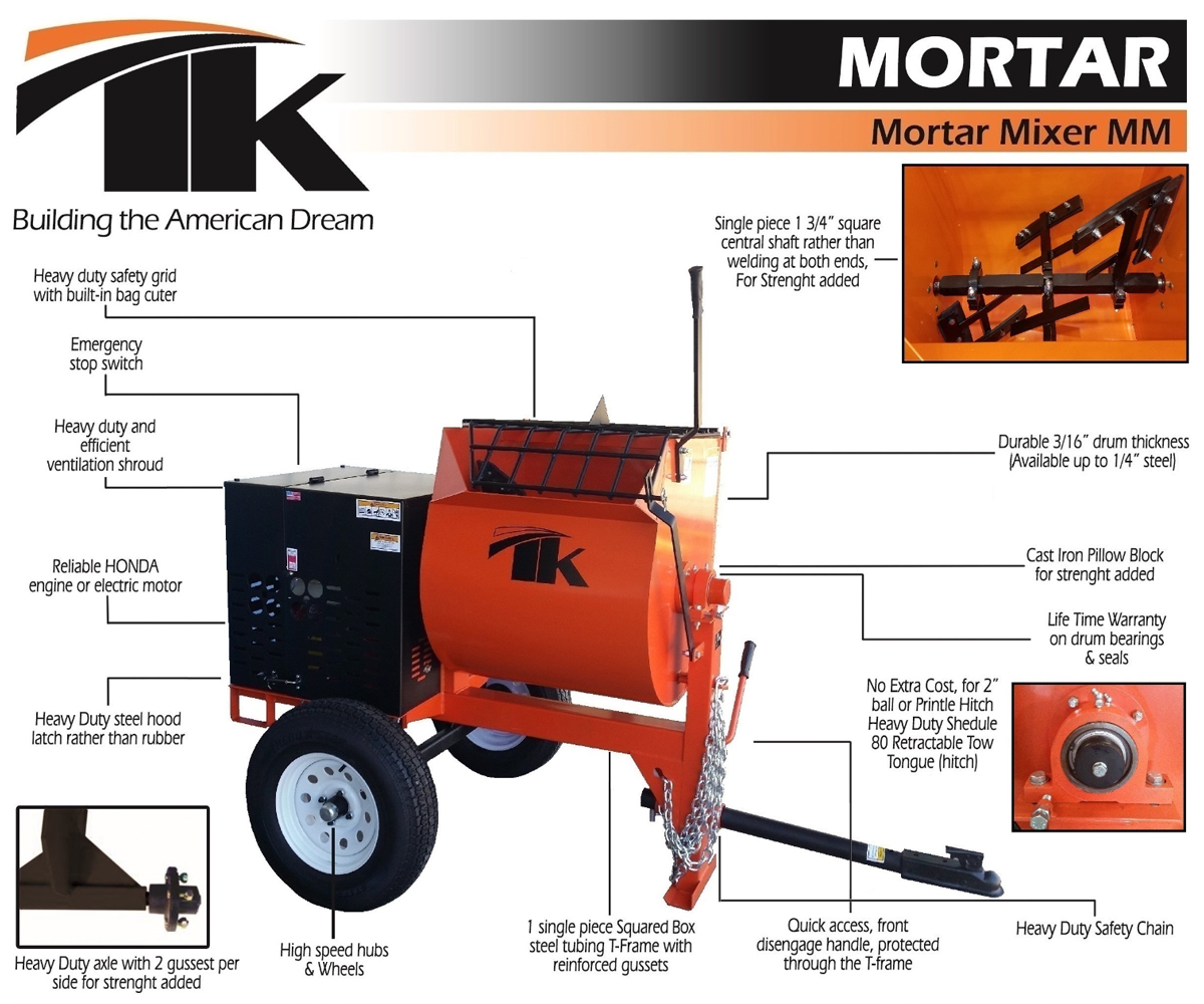 TK Mortar Mixer Spec Sheet